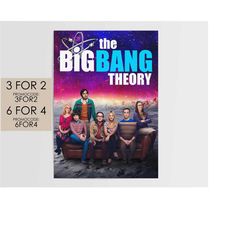 the big bang theory poster - tv movie poster art film print gift tbbt003