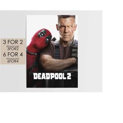 deadpool 2 2018 poster - marvel movie poster art film print gift dp2005