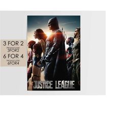 justice league 2017 poster - dc movie poster art film print gift jl006