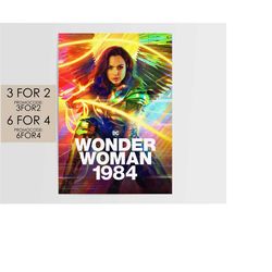 wonder woman 1984 2020 poster - dc movie poster art film print gift ww84004