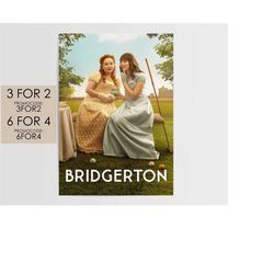 bridgerton poster - tv movie poster art film print gift  b005