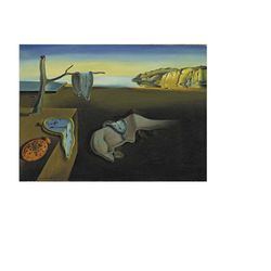 salvador dali (the persistence of memory) print, salvador dali canvas painting, salvador dali (the persistence of memory