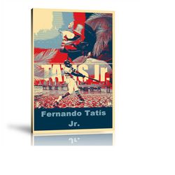 fernando tatis jr., san diego padres, mlb sports prints, pop art prints, wall art, home decor art, sports player prints,