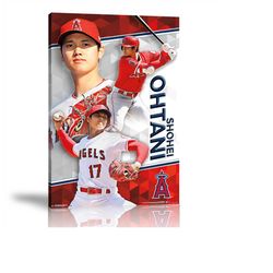 shohei ohtani poster, mlb sports print, sports player print, framed art print , wall art, home decor, canvas print
