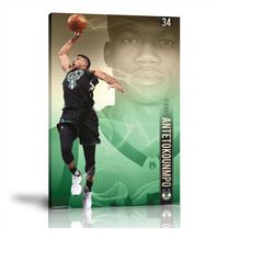 giannis antetokounmpo poster, nba, nba sports print, sports player print, framed art print , wall art, home decor, canva