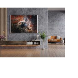 james webb space telescope tarantula nebula jwst canvas, james webb space telescope photos, ngc 2070, large canvas wall