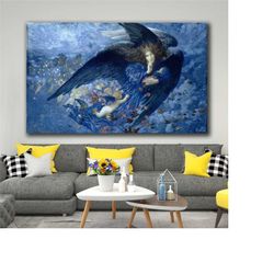 edward robert hughes night with her train of stars canvas print hughes english pre-raphaelite painter angel home wall ar