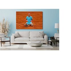 rafael nadal canvas wall art,rafael nadal poster,nadal print,nadal wall art,nadal print,sports wall art,tennis fan gift,