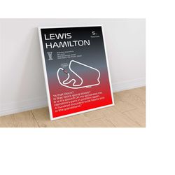 lewis hamilton, mclaren, brazil 2008, f1 poster