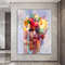 Colorful abstract woman canvas wall art , woman with flower head canvas painting abstract watercolor canvas art , fashion woman canvas print.jpg