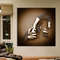 Hand framed canvas painting, bronze glitter embroidered wall decor, 3d look wall art.jpg