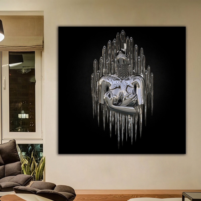 Hugging couples glitter embroidered canvas painting,bedroom canvas painting.jpg