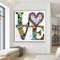 Love canvas painting, love grafitti painting, banksy grafitti love painting, love letter grafitti canvas painting.jpg
