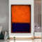 Mark Rothko  orange Canvas Art Reproduction, Rothko wall art, Abstract Canvas Wall Art, orange Abstract Painting, Minimalism art.jpg