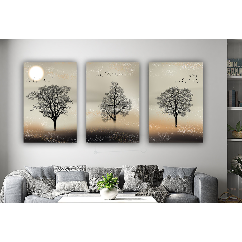 tree canvas painting, abstract tree 3 piece painting set, autumn tree canvas painting.jpg