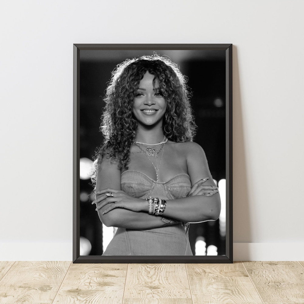 Rihanna Poster, Rihanna Print, Rihanna Wall Art, Music Wall Art, Music Poster, Music Print, Famous Artist Poster, Famous Singer Poster.jpg