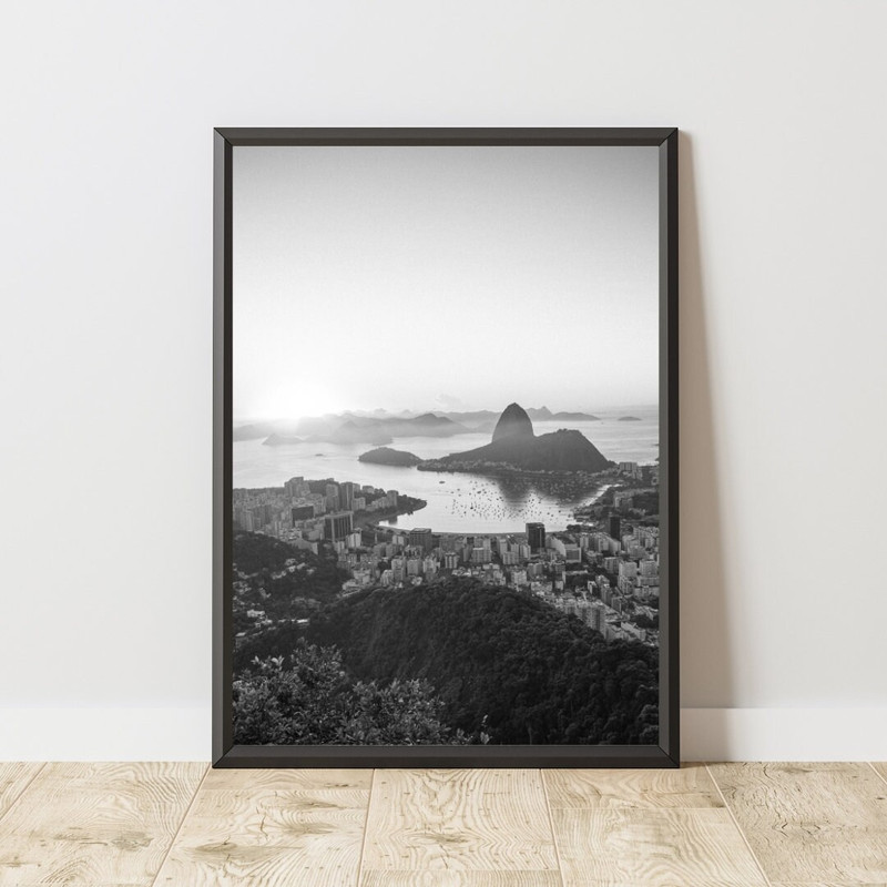 Rio de Janeiro Poster, Rio de Janeiro Print, Rio de Janeiro Wall Art, Brazil Poster, Brazil Wall Art, Travel Poster, Travel Wall Art.jpg