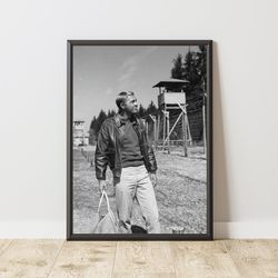 steve mcqueen poster, steve mcqueen print, steve mcqueen wall art, classic movie poster, cinema wall art, famous actor p