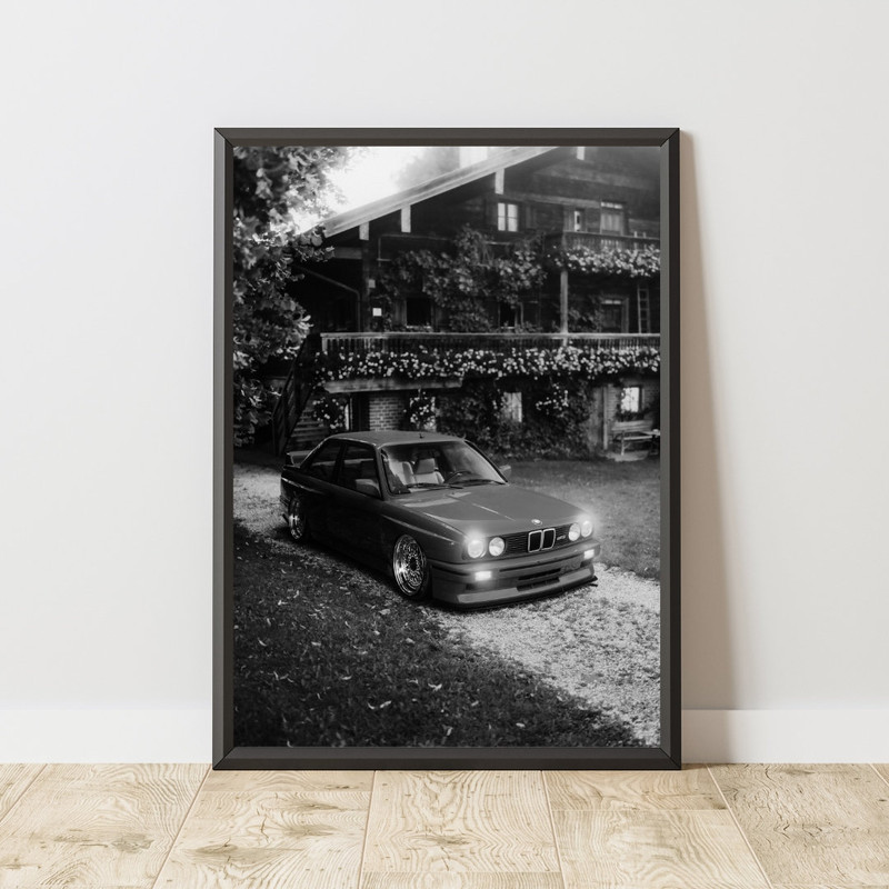 Vintage BMW Poster, Vintage BMW Print, Vintage BMW Wall Art, Black and White Poster, Bmw Poster, Vintage Car Poster.jpg