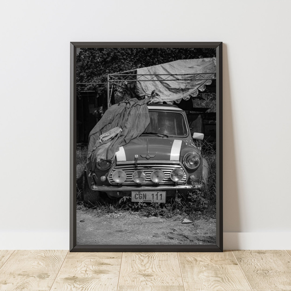 Vintage Mini Cooper Poster, Vintage Mini Cooper Print, Vintage Mini Cooper Wall Art, Old Mini Cooper Poster, Vintage Car Poster.jpg