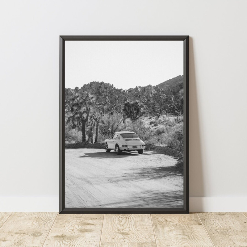 Vintage Porsche Poster, Vintage Porsche Print, Vintage Porsche Wall Art, Black and White Poster, Black and White Print, Vintage Poster 13.jpg