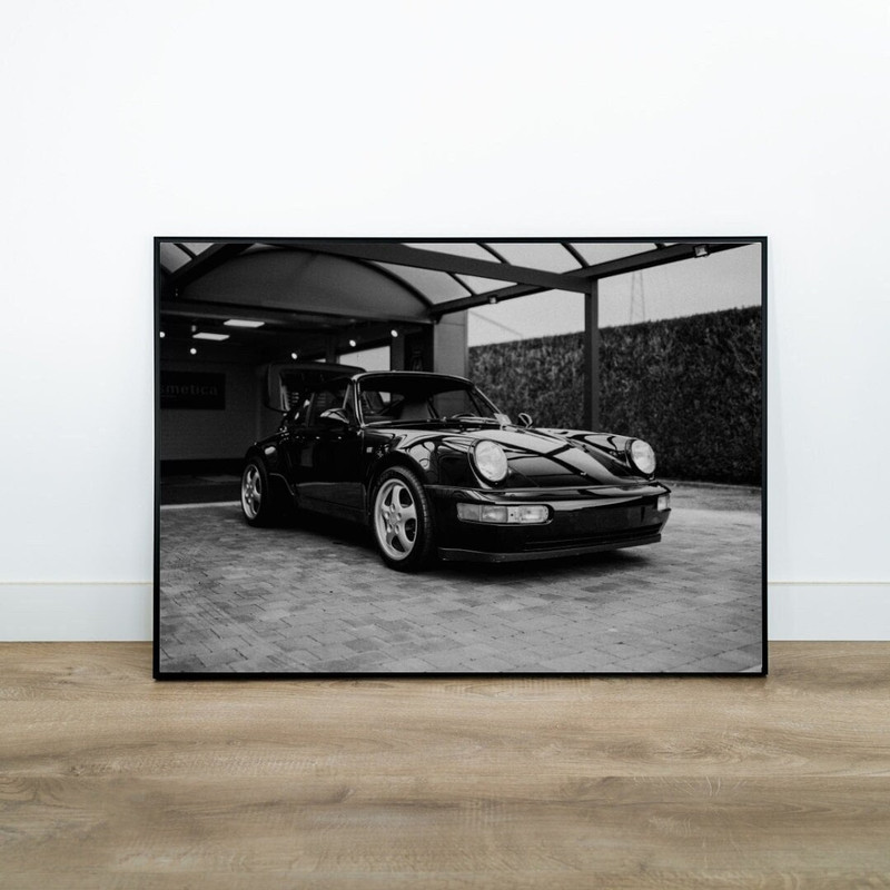 Vintage Porsche Poster, Vintage Porsche Print, Vintage Porsche Wall Art, Black and White Poster, Black and White Print, Vintage Poster 2.jpg
