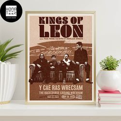 kings of leon poster with far from saints and decalan swans home decor