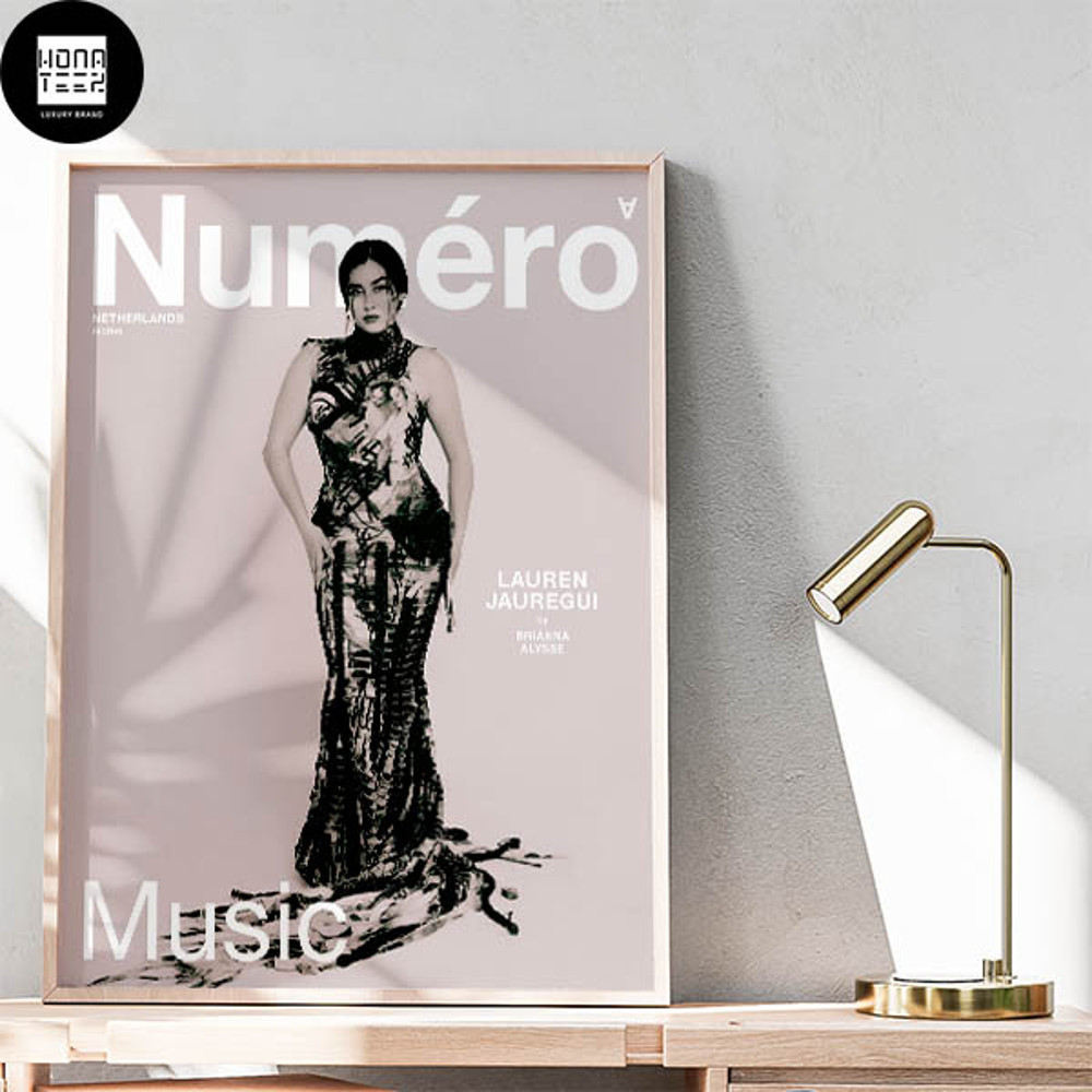Lauren Jauregui In Numero Netherlands Mag Black And White Cover Home Decor Poster Canvas.jpg