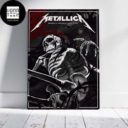 metallica arlington tx att stadium august 20 2023 m72 world tour fan gifts home decor poster canvas