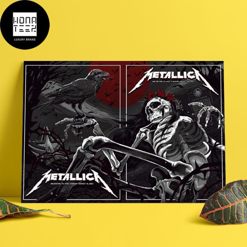 Metallica Arlington TX ATT Stadium August 20 2023 M72 World Tour Fan Gifts Two Nights Home Decor Poster Canvas.jpg