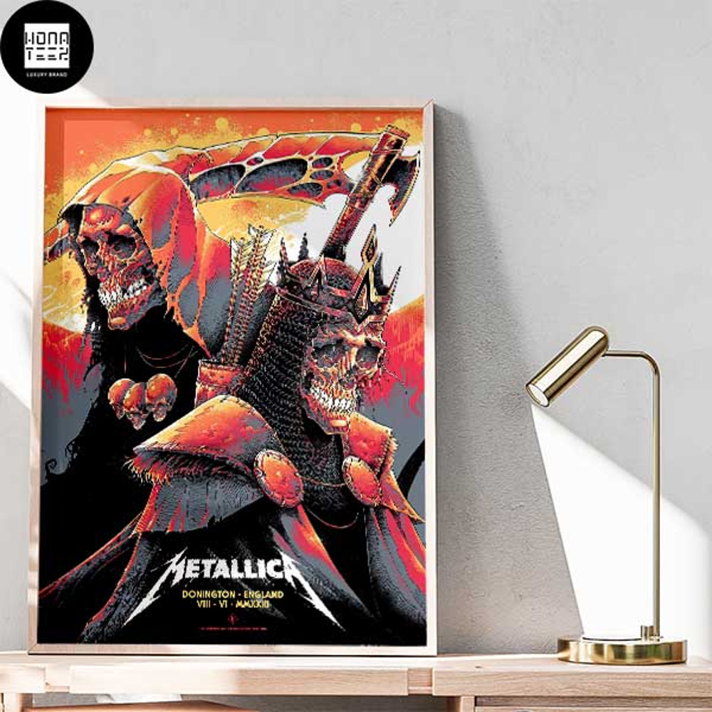 Metallica Donington England VIII VI MMXXIII King Skull Fan Gifts Home Decor Poster Canvas.jpg