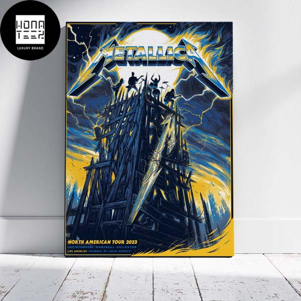 Metallica Los Angeles North American Tour 2023 24-27 August 2023 Fan Gifts Home Decor Poster Canvas.jpg