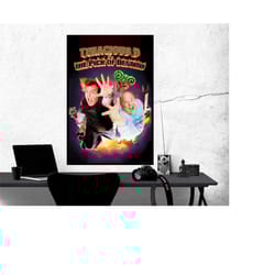 tenacious d in the pick of destiny movie poster jack black, kyle gass, room decor, home decor, art poster for gift