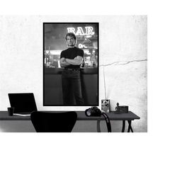 roadhouse movie poster patrick swayze in bar, room decor, home decor, art poster for gift