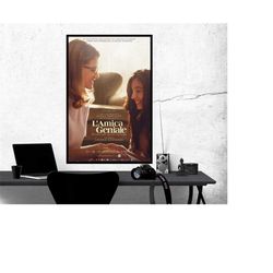 my brilliant friend poster, room decor, home decor, art poster for gift