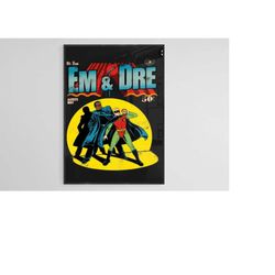 eminem poster, eminem print, eminem comics art, music poster, hip hop print, home decor, wall decor, eminem wall art, di