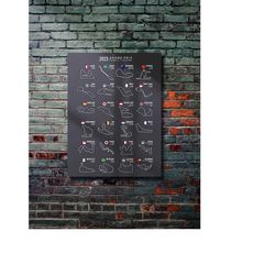 2023 formula 1 calender, formula 1, car poster, wall art painting, metal poster, modern metal wall art, home decor, wall