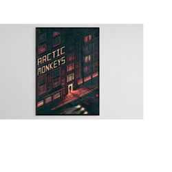 arctic monkeys poster, arctic monkeys art, digital poster, music poster, arctic monkeys print, download poster, home dec