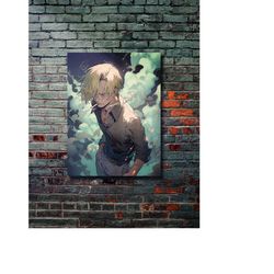 sanji - one piece - anime & manga design metal poster, modern metal wall art, home decor, metal printing wall hangings