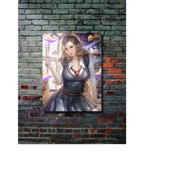 hermione granger, harry potter, movies & tv series metal poster, modern metal wall art, home decor, metal printing wall