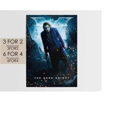the dark knight 2008 poster - dc movie poster art film print gift dk006