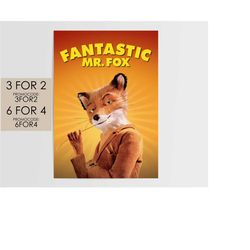 fantastic mr. fox 2009 poster - movie poster art film print gift fmf001