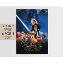 star wars: episode 6 return of the jedi 1983 poster - movie poster art film print gift swe6001