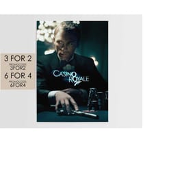 james bond: casino royale 2006 poster - movie poster art film print gift jb001