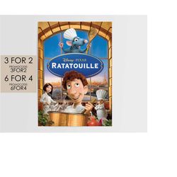 ratatouille 2007 poster - disney pixar movie poster art film print gift rat001