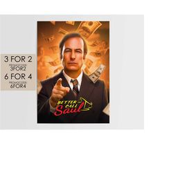 better call saul poster - tv movie poster art film print gift bcs002