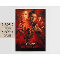 doctor strange in the multiverse of madness 2022 poster - marvel movie poster art film print gift dsm002