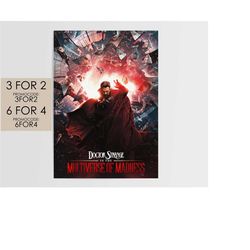 doctor strange in the multiverse of madness 2022 poster - marvel movie poster art film print gift dsm003