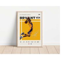 kobe bryant poster, la lakers, nba fans, nba poster, basketball poster, sports poster, gift for him
