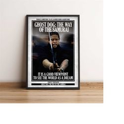 ghost dog: the way of the samurai | cult film poster | vintage retro art print | classic movie posters | home decor/wall